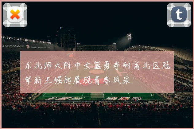 东北师大附中女篮勇夺耐高北区冠军新王崛起展现青春风采